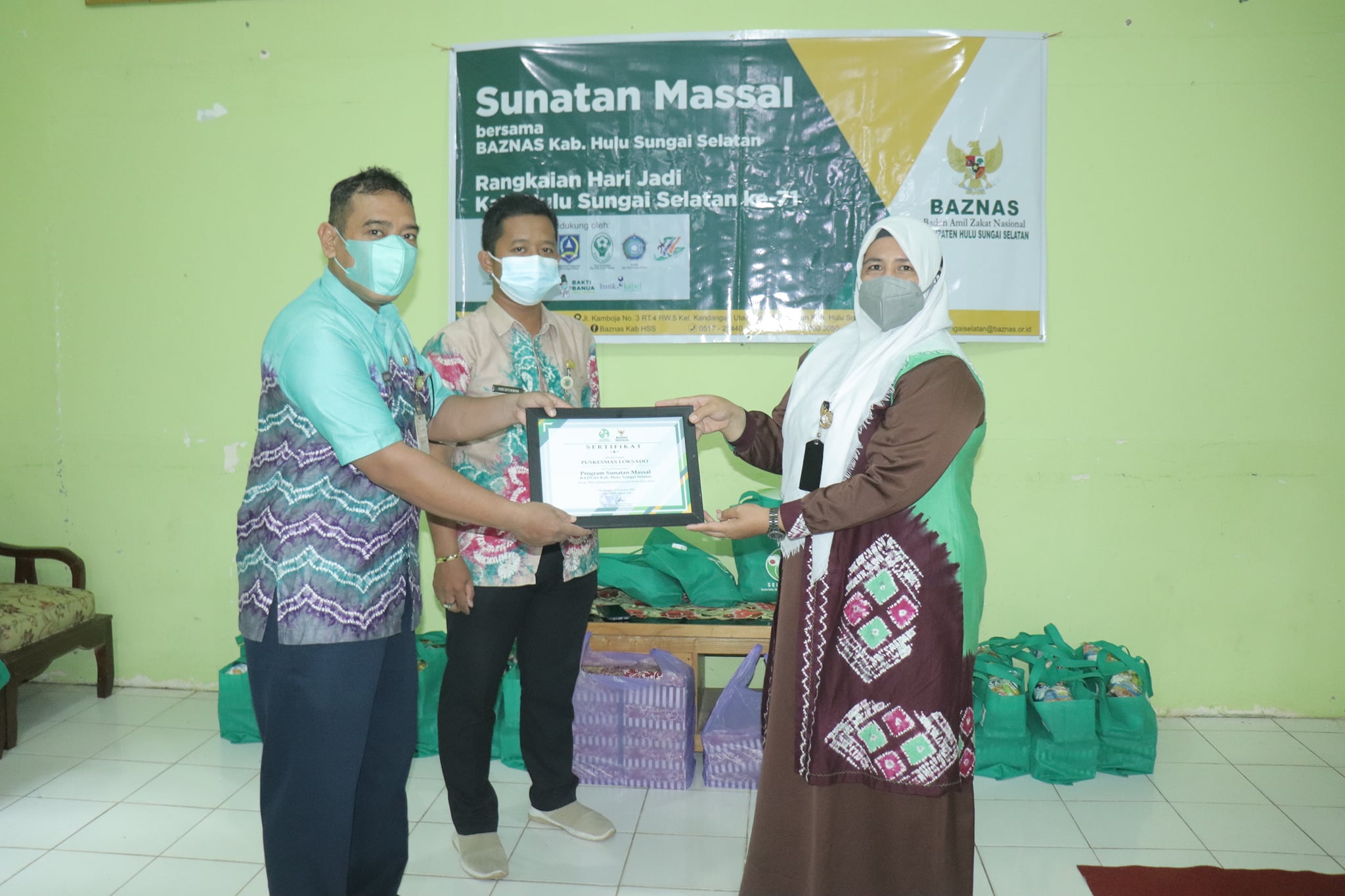 BAZNAS KAB. HSS GELAR SUNNATAN MASSAL GRATIS DI 3 KECAMATAN
