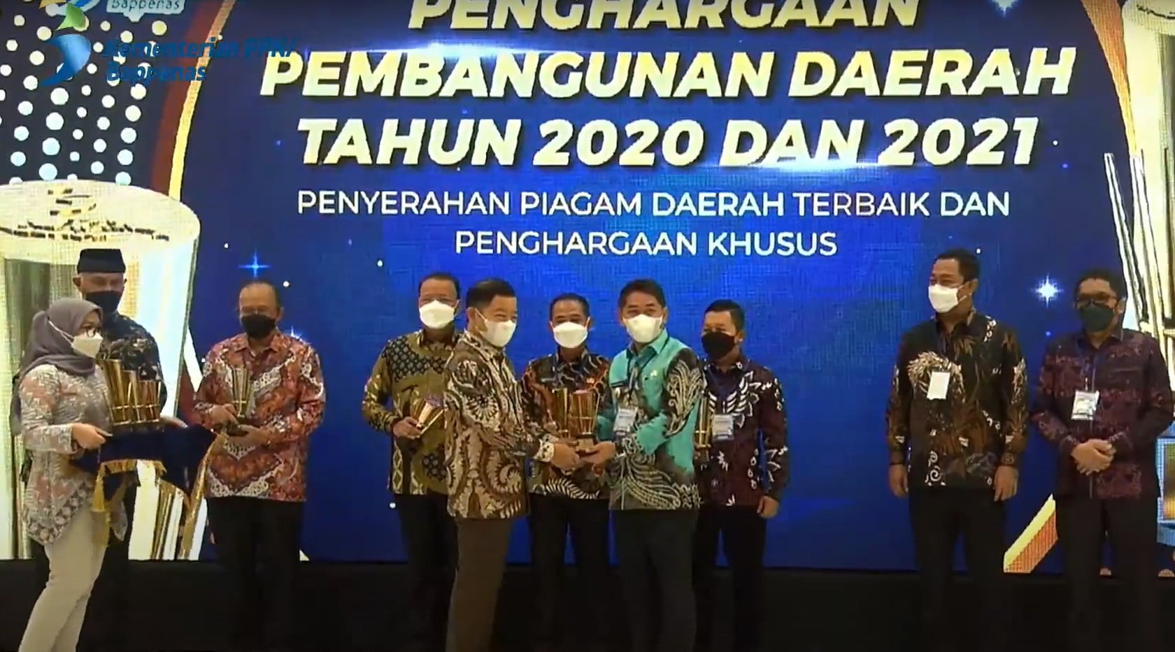 Kabupaten Hulu Sungai Selatan Raih  Piagam Daerah Terbaik  Tahun 2021
