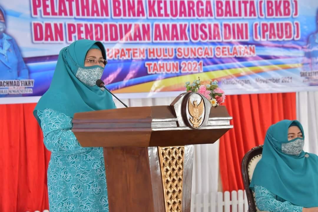 TIM PENGGERAK PKK KABUPATEN HSS GELAR PELATIHAN BINA KELUARGA BALITA DAN PAUD