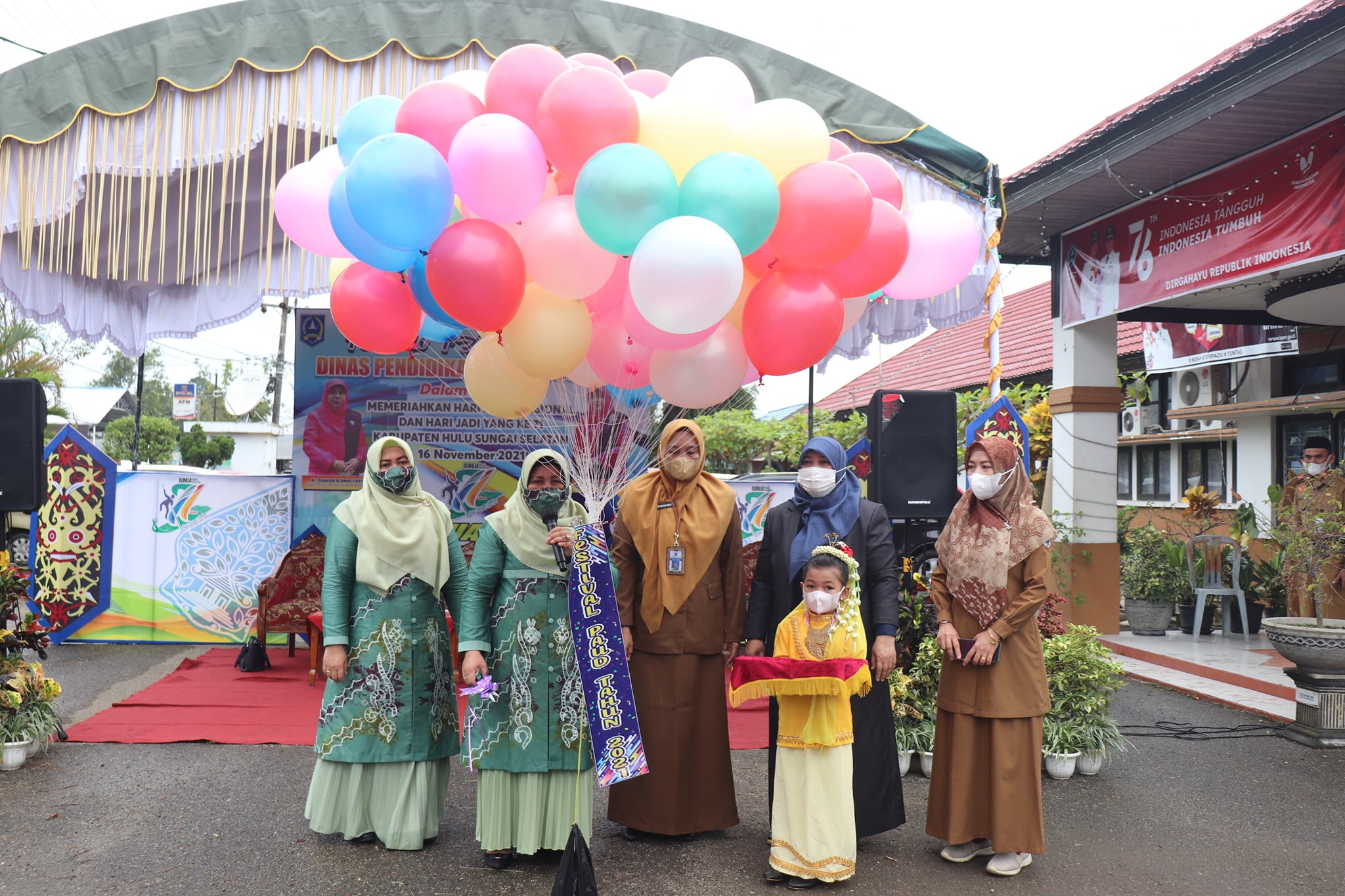 Tingkatkan Kreativitas Anak, Dinas Pendidikan Kab. HSS Gelar Festival PAUD