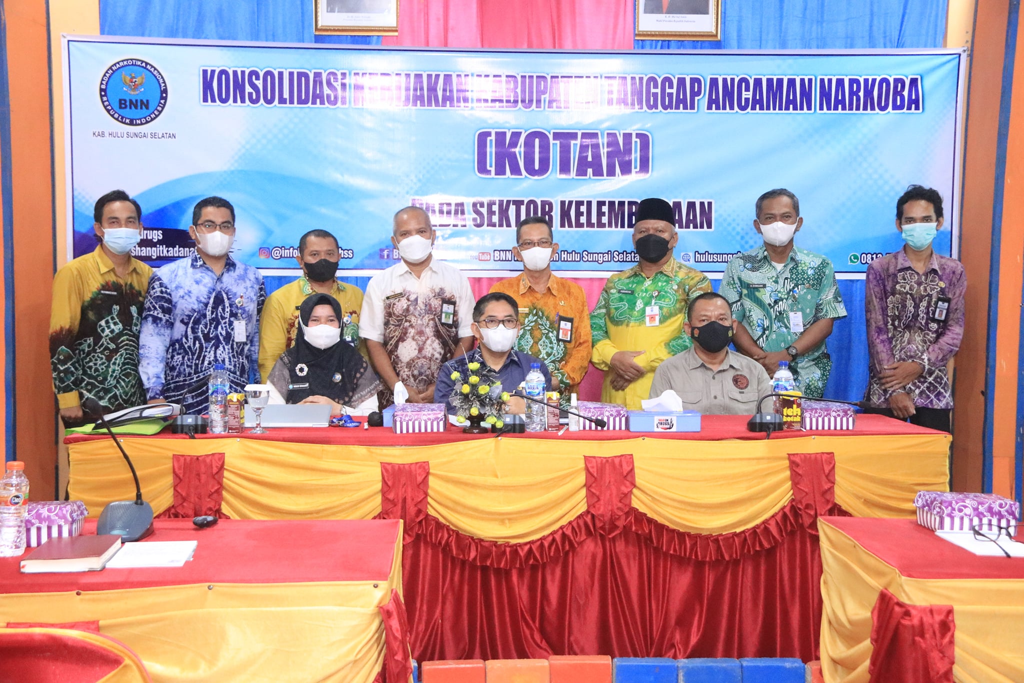 Wabup HSS Apresiasi BNN Gelar Konsolidasi Kebijakan Kabupaten Tanggap Ancaman Narkoba Pada Sektor Kelembagaan