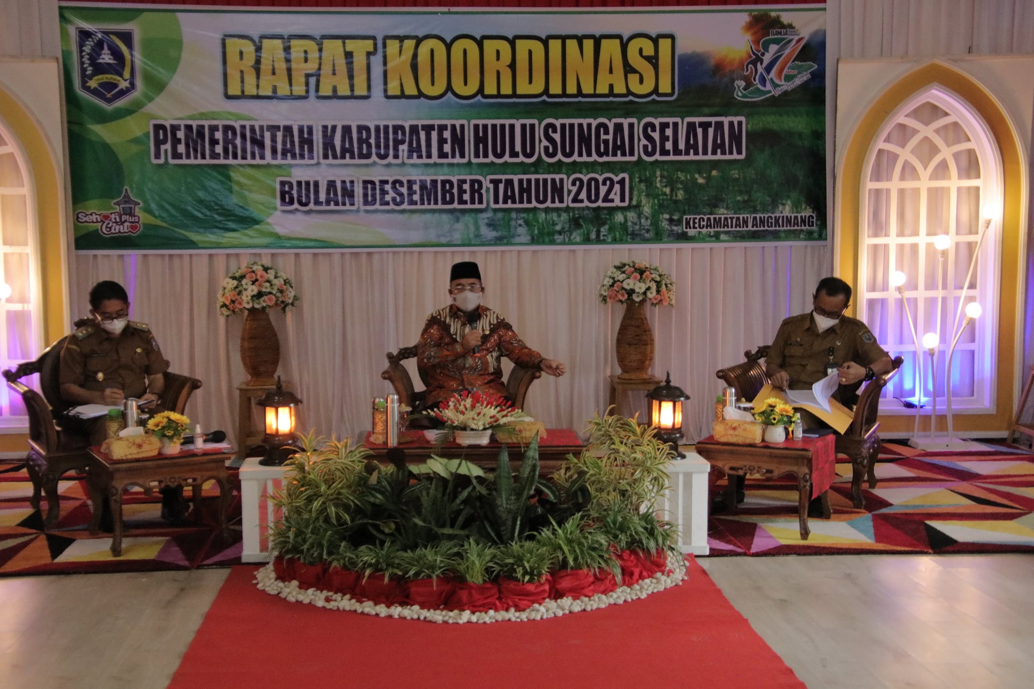 Pemerintah Kabupaten Hulu Sungai Selatan melaksanakan rapat koordinasi rutin bulanan, dipimpin langsung oleh Bupati Hulu Sungai Selatan Drs. H. Achmad Fikry, M.AP