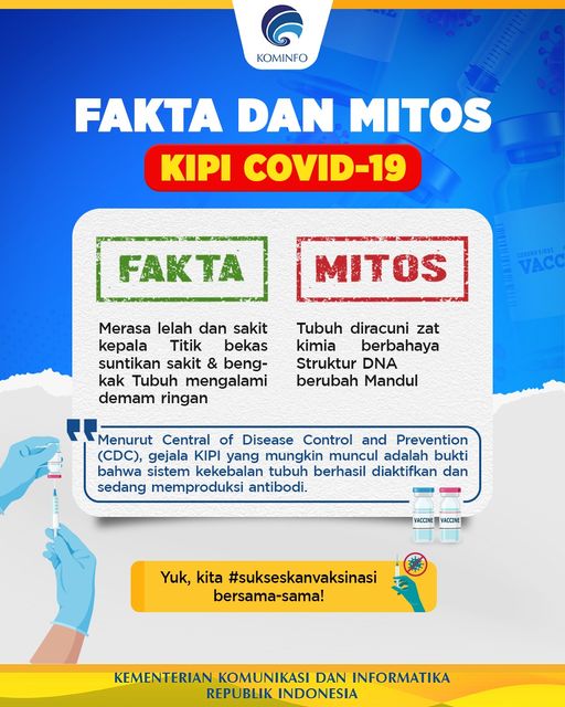CEK FAKTA DAN MITOS KIPI COVID-19