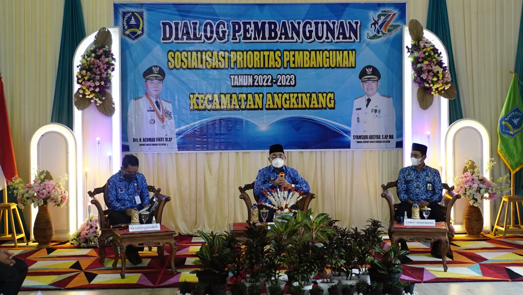 Pemerintah Kabupaten Hulu Sungai Selatan kembali melaksanakan Dialog Pembangunan Prioritas Pembangunan Tahun 2022/2023 di Kecamatan Angkinang
