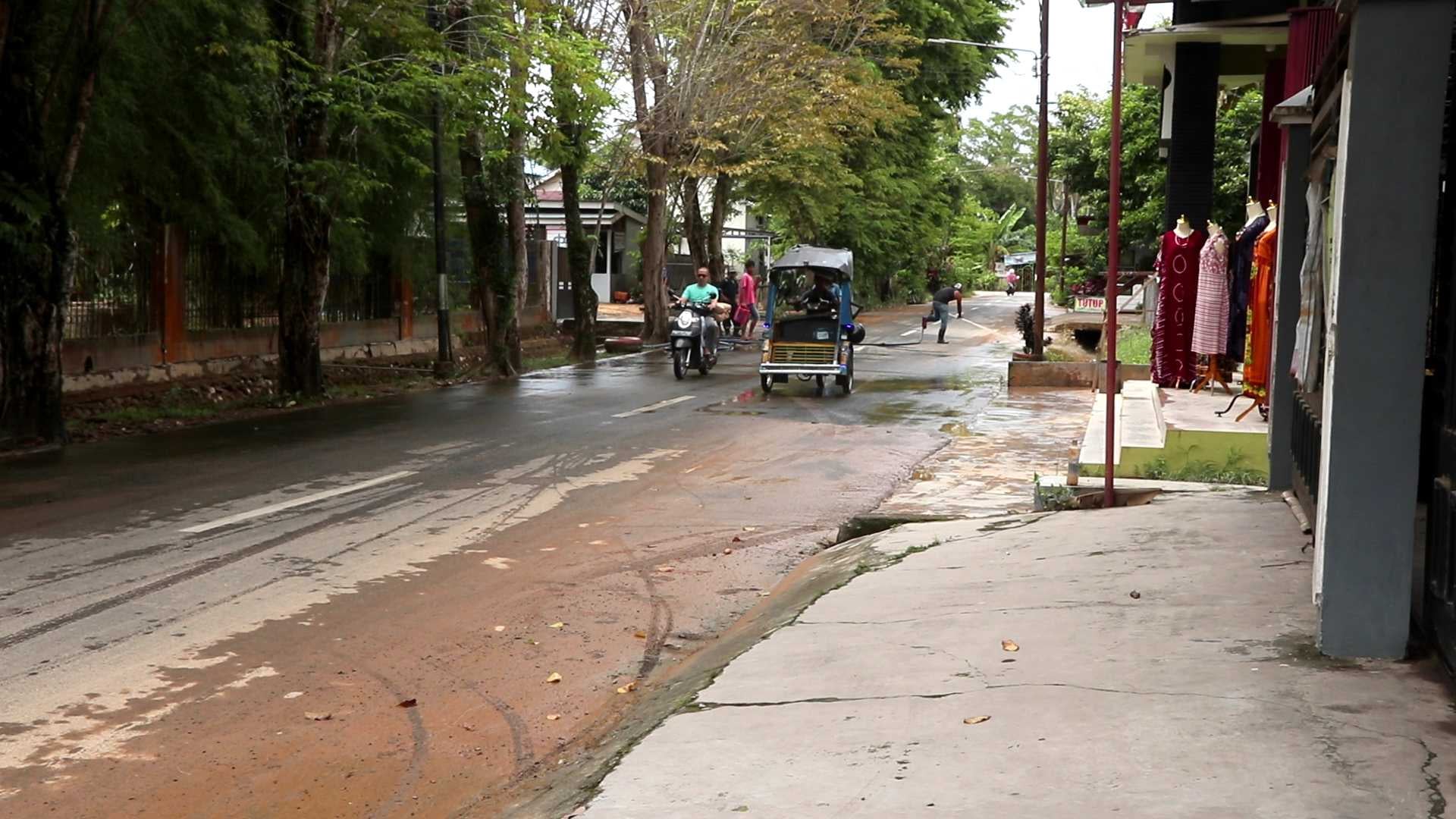 Genangan air yang sempat terjadi di beberapa wilayah Kabupaten Hulu Sungai Selatan