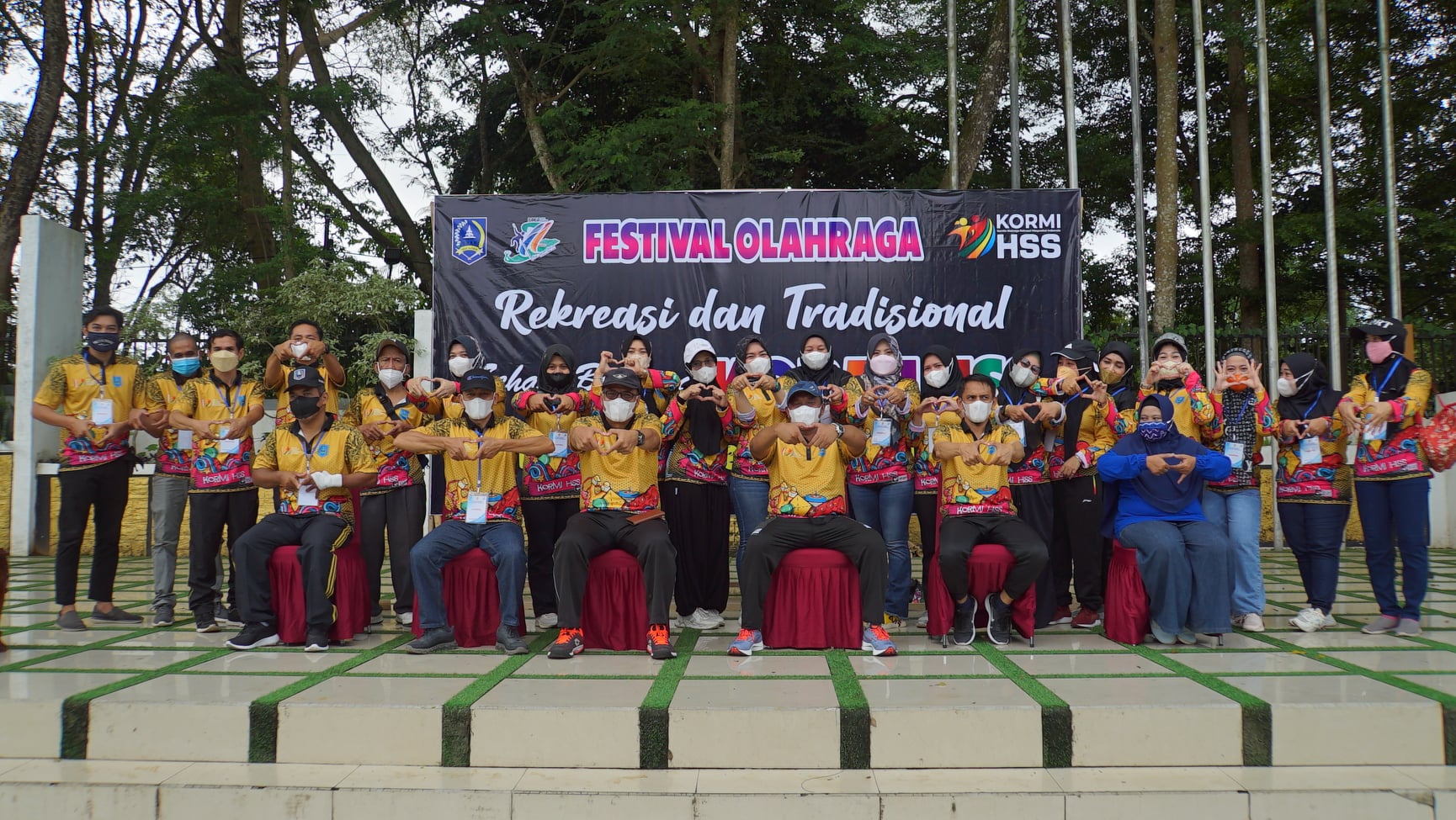 KORMI (Komite Olahraga Rekreasi Masyarakat Indonesia) Kab. HSS adakan kegiatan Festival Olahraga Rekreasi dan Tradisional “Sehari Bersama KORMI”, di Lapangan Lamang Kandangan