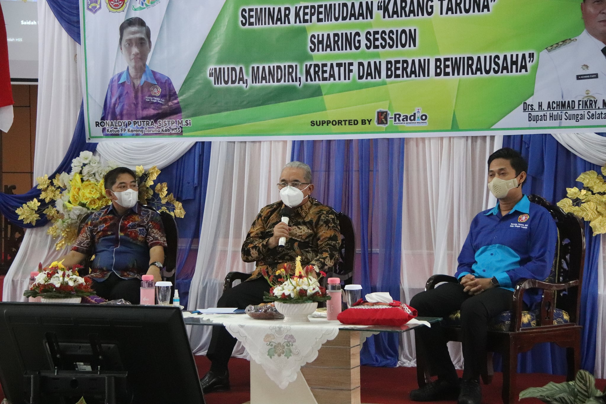 Karang Taruna Kab. HSS Gelar Seminar Kepemudaan Sharing Session