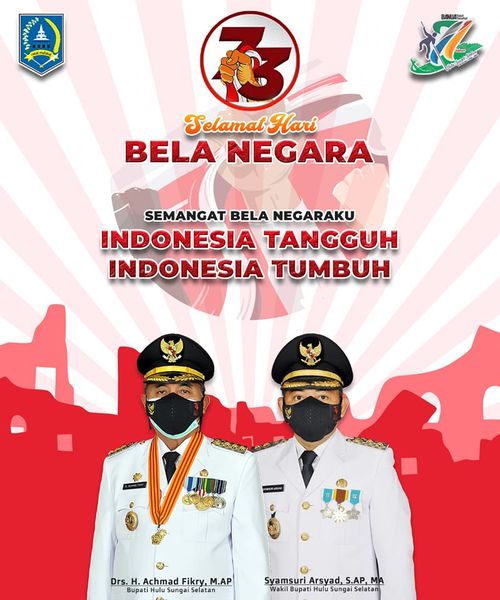 SEMANGAT BELA NEGARAKU INDONESIA TANGGUH, INDONESIA TUMBUH.