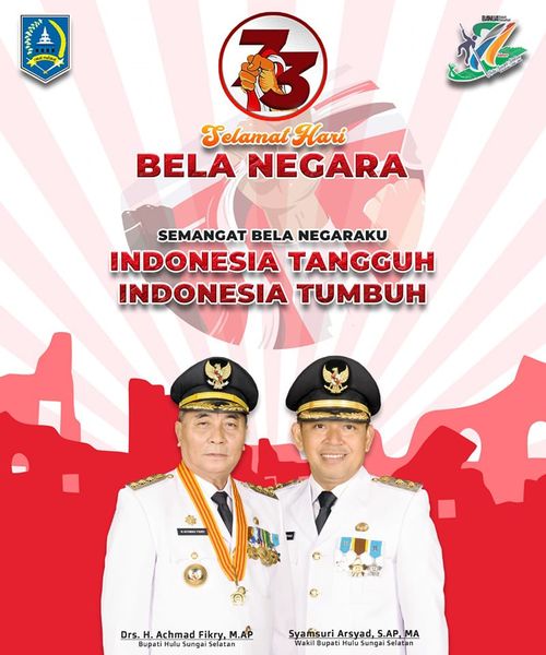 SEMANGAT BELA NEGARAKU INDONESIA TANGGUH, INDONESIA TUMBUH.