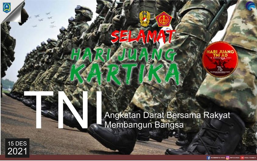 Selamat Hari Juang Kartika TNI-AD Bersama Rakyat Membangun Bangsa
