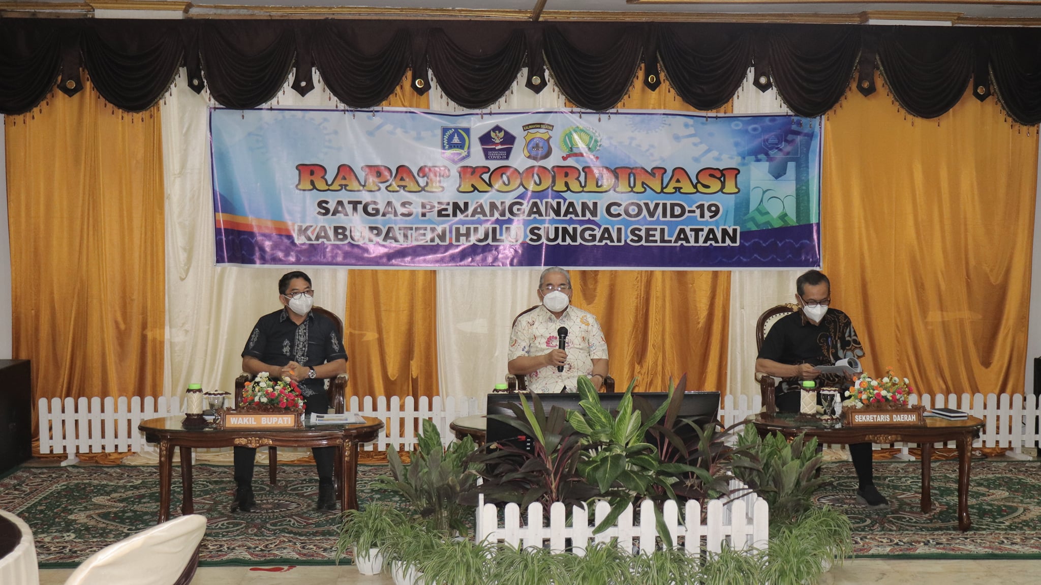 SUKSESKAN VAKSINASI ANAK USIA 6-11 TAHUN, PEMKAB HSS GELAR RAPAT KOORDINASI