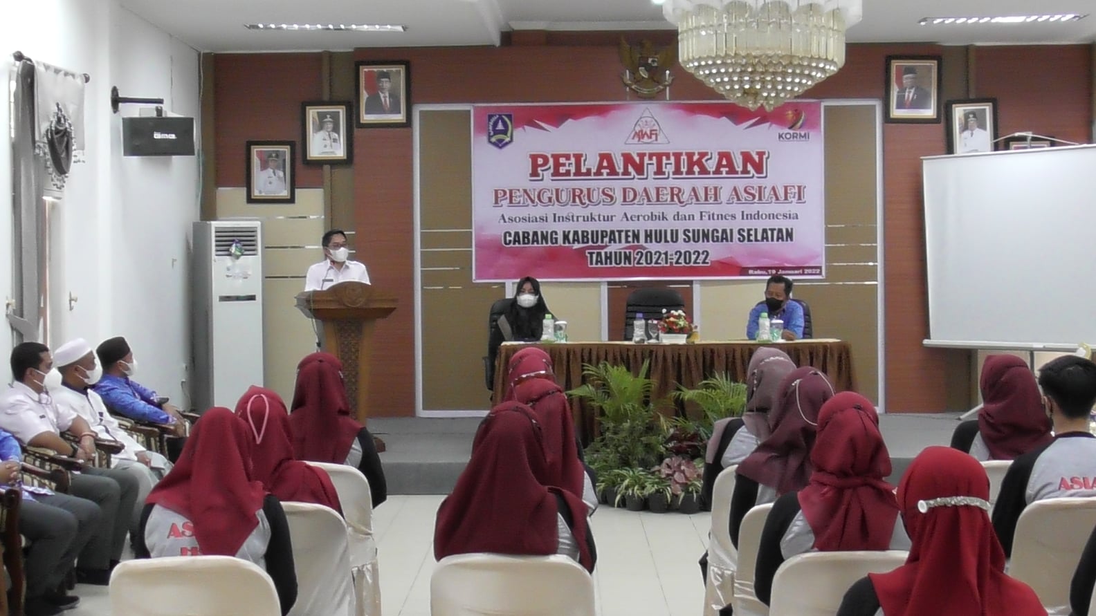 WABUP SYAMSURI ARSYAD HADIRI PELANTIKAN PENGURUS DAERAH ASIAFI HSS