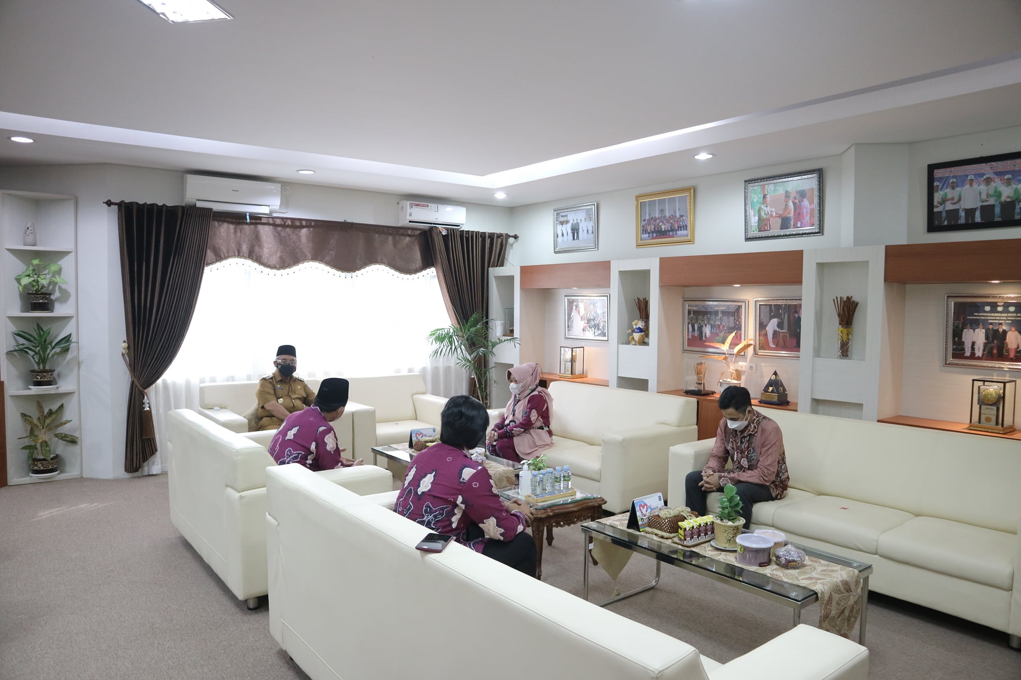 BUPATI HSS SAMBUT KUNJUNGAN PIMPINAN STIA BINA BANUA BANJARMASIN