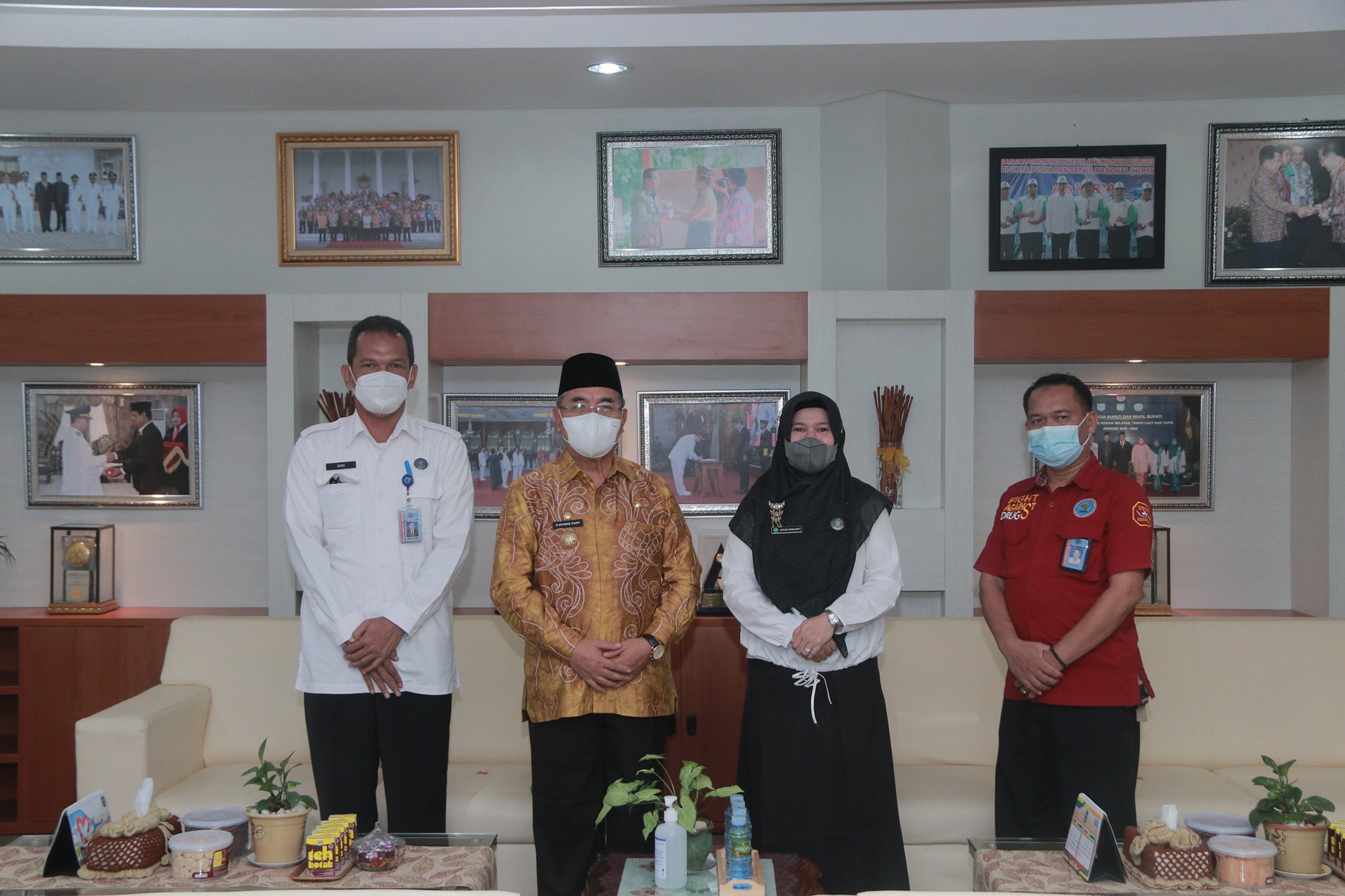 BUPATI HSS TERIMA AUDIENSI BNN KABUPATEN HSS