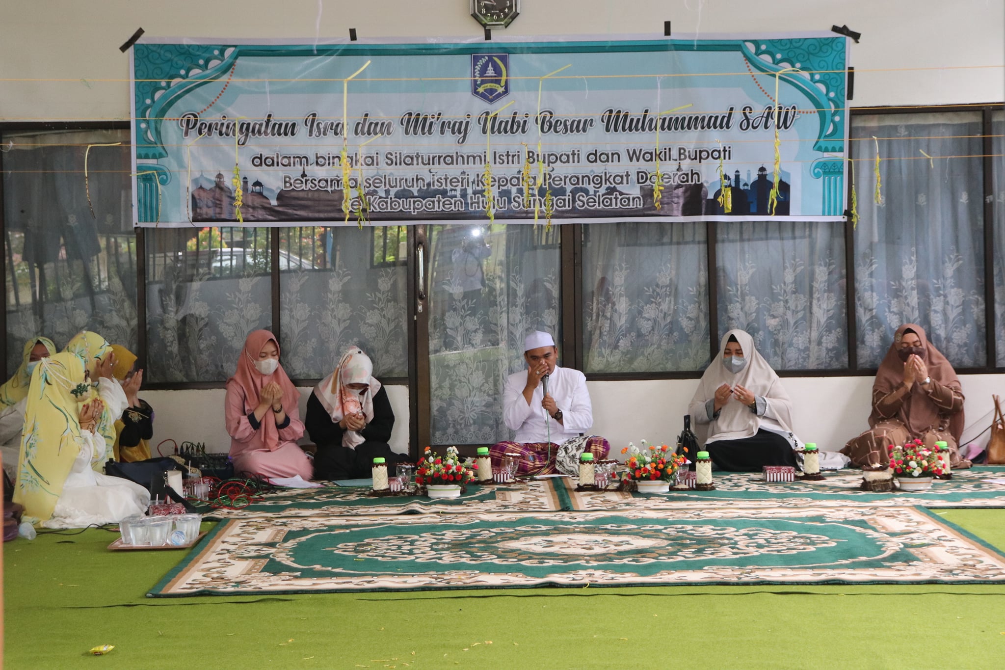 FORUM SILATURRAHMI ISTRI PEJABAT LINGKUP PEMKAB HSS, LAKSANAKAN PERINGATAN ISRA’ MI’RAJ 1443 H