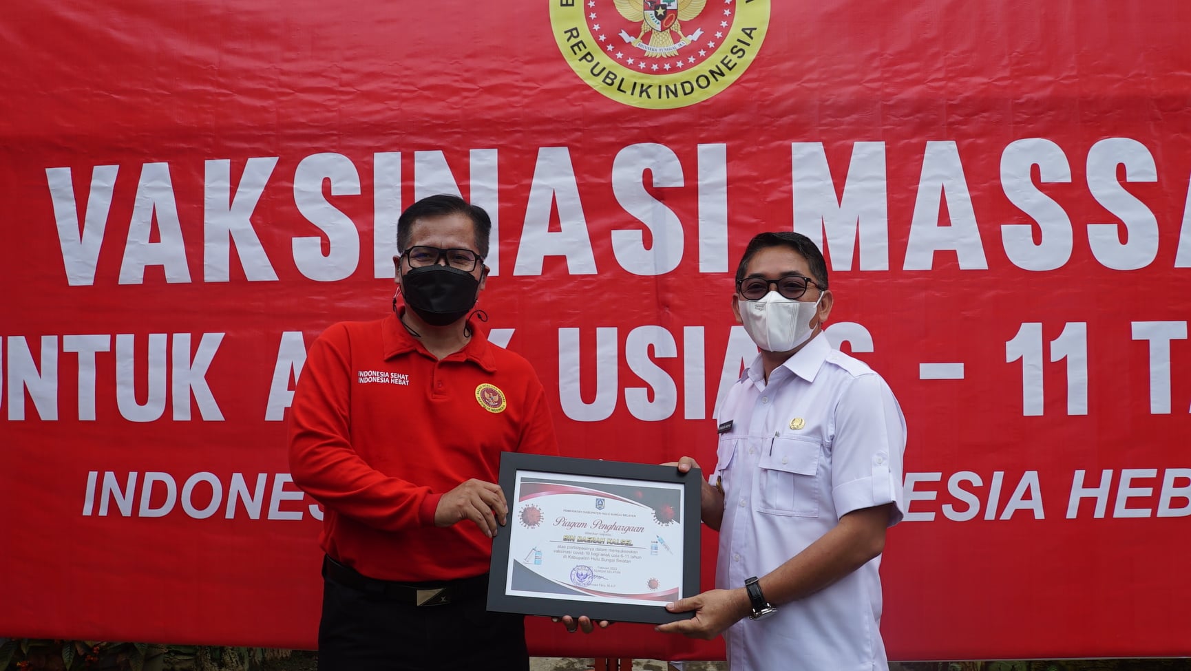 Mantapkan PTM, BIN dan Pemkab HSS Bekerjasama Mempercepat Vaksinasi Anak 6-11 Tahun