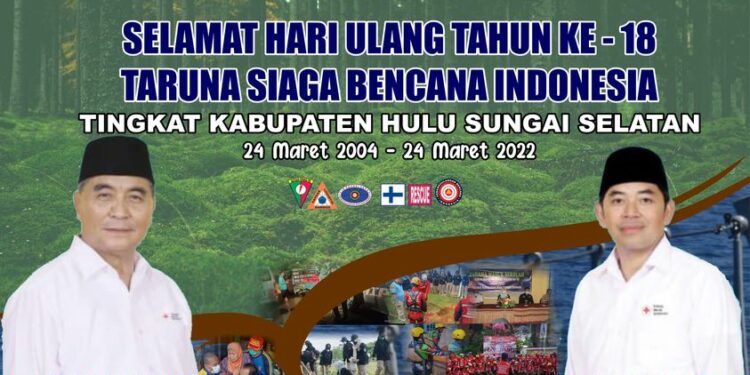 Selamat hari ulangtahun Ke 18 Taruna Siaga Bencana (TAGANA) 24 Maret 2022