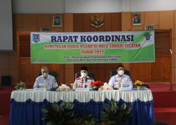 Bupati HSS Buka Secara Resmi Rakoor Kemitraan Dunia Usaha