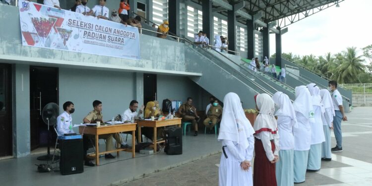 DISPORAPAR GELAR SELEKSI PADUAN SUARA SE KAB. HSS