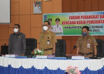 PEMKAB  HSS GELAR FORUM PERANGKAT DAERAH, SEKDA : PROGRAM DAN KEGIATAN  PRIORITAS PADA RKPD DAN RENJA HARUS SELARAS DENGAN ARAH PEMBANGUNAN  TAHUN 2023
