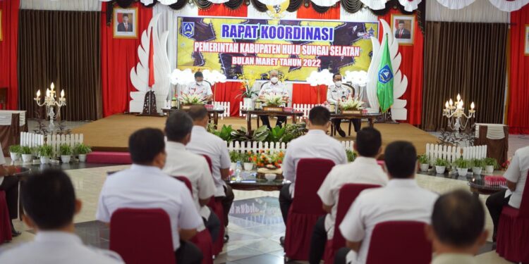 Rakor Bulanan Pemkab HSS