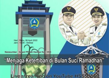 Assalamu’alaikum SanaKominfo! Masih pada semangat kan puasanya?😁 Program Bupati Menjawab edisi Ramadhan kita majukan ke pukul 13:30 yaa! Jangan sampai ketinggalan… Siang ini kita akan kedatangan narasumber dari Satpolpp Dan Damkar Kandangan dengan tema yang menarik untuk disimak tentunya😉
