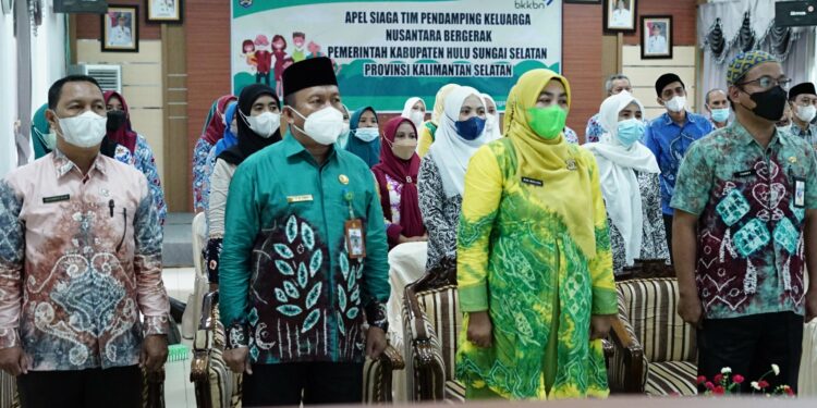 PEMERINTAH KAB. HSS MELALUI DINAS PPKBPPPA KAB. HSS BERSAMA TPK KAB. HSS DAN TPPS KAB. HSS IKUTI APEL SIAGA TIM PENDAMPING KELUARGA NUSANTARA BERGERAK SECARA VIRTUAL