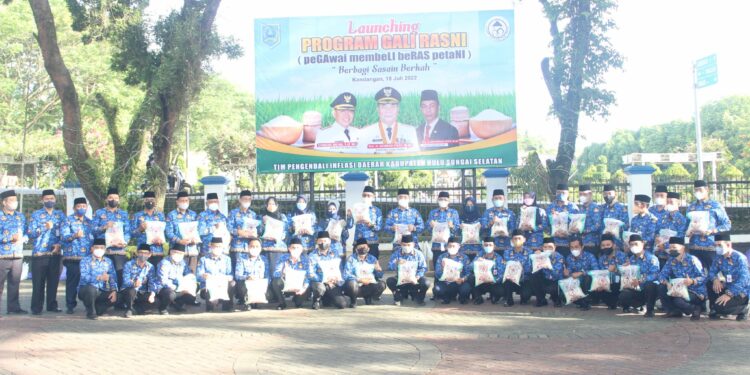 LUNCURKAN PROGRAM GALI RASNI,  BUPATI HSS BERHARAP DAPAT MENINGKATKAN TARAF HIDUP PETANI