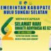 PEMERINTAH KAB. HSS MENGUCAPKAN SELAMAT HARI BHAKTI ADHYAKSA KE 62