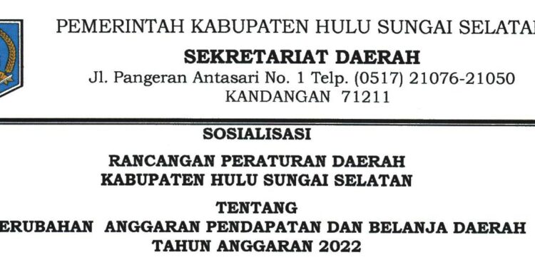 Sosialisasi Rancangan Perda tentang Perubahan APBD TA 2022