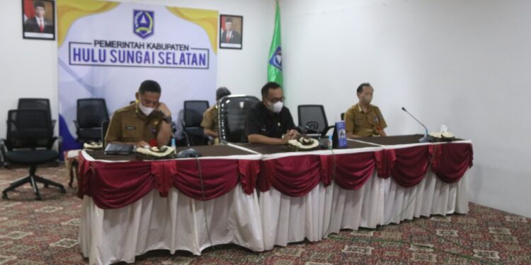 Pemkab HSS Mengikuti Rapat Koordinasi Pengendalian Inflasi Daerah