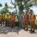 Wakil Bupati Hulu Sungai Selatan Syamsuri Arsyad S.AP MA lakukan monitoring dan evaluasi (Monev) pembangunan infrastruktur di wilayah Daha, Senin (12/09).