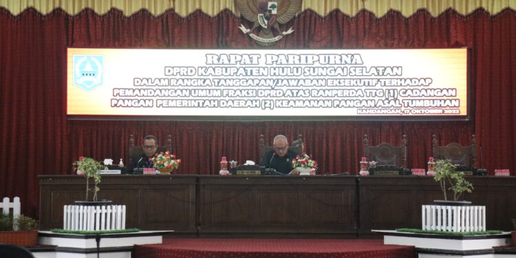 Tanggapan/ Jawaban Eksekutif Terhadap Pandangan Umum Fraksi DPRD Atas 2 Ranperda