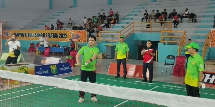 H. Akhmad Fahmi Buka Pertandingan Cabor  Bulu Tangkis di Porprov XI Kalsel