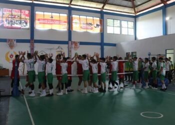 Bupati HSS Dan Wabup HSS Saksikan Final Sepak Takraw Regu Putra