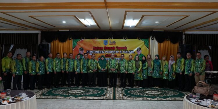 “UNTUK LEBIH MEMPERERAT TALI SILATURAHMI, PEMKAB HSS GELAR RAMAH TAMAH DENGAN PARA KONTIGEN PORPROV XI KALSEL”