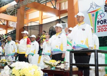 Penutupan Porprov Kalsel XI, Kab. HSS Raih Juara Umum