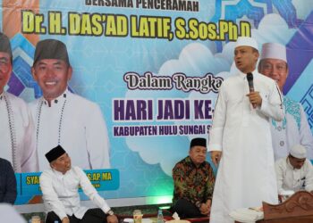 Tabligh Akbar di Mesjid Jami Ibrahim Dalam Rangka Peringatan HUT Pemkab HSS ke- 72