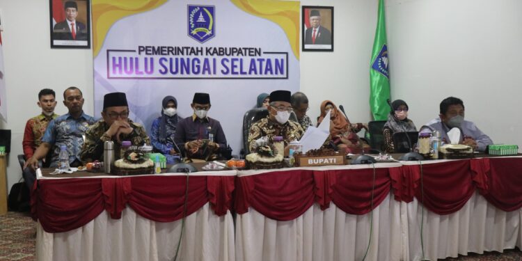 Pemkab HSS Ikuti Puncak Peringatan Hakordia 2022 Secara Virtual