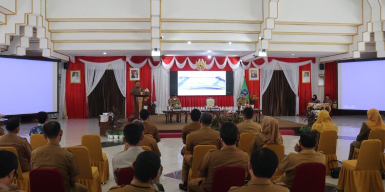 Pemkab HSS Laksanakan Sosialisasi Sistem Klasifikasi Keamanan dan Akses Arsip Dinamis Serta Launching Aplikasi Srikandi