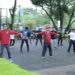 PEMKAB HSS MENGGELAR SENAM BERSAMA DI HALAMAN KANTOR BUPATI
