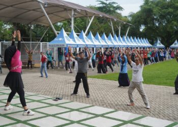 PEMKAB HSS KEMBALI GELAR SENAM GABUNGAN ASN SE-KAB. HSS