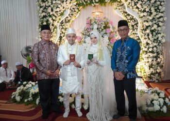 BUPATI HADIRI PERNIKAHAN PUTRI DARI BAPAK H. MULIADI, S.Sos, M.AP