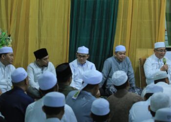 BUPATI DAN WAKIL BUPATI HSS HADIRI PERINGATAN ISRA MI’RAJ NABI MUHAMMAD SAW DAN HAUL GURU SEKUMPUL KE 18 DI PONPES IBNU MAS’UD PUTRA JARAU