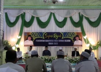 KECAMATAN KALUMPANG MENJADI TITIK TERAKHIR PELAKSANAAN SAFARI RAJAB PEMKAB HSS TAHUN 2023