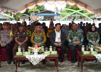 BUPATI HSS DAMPINGI KEPALA PERPUSNAS RI MERESMIKAN GEDUNG LAYANAN PERPUSTAKAAN KAB. HSS