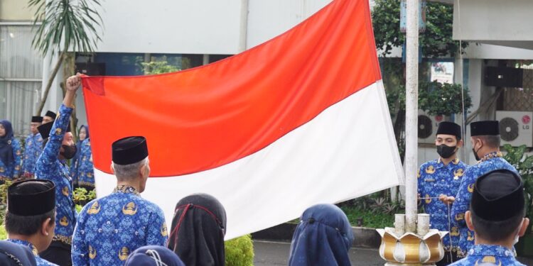 PEMKAB HSS GELAR APEL HARI KESADARAN NASIONAL DI BULAN MARET 2023