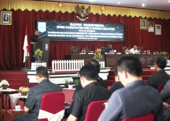 WAKILI BUPATI, SEKDA SAMPAIKAN TANGGAPAN TERHADAP PEMANDANGAN UMUM FRAKSI DPRD HSS TENTANG PENYELENGGARAAN KESEHATAN