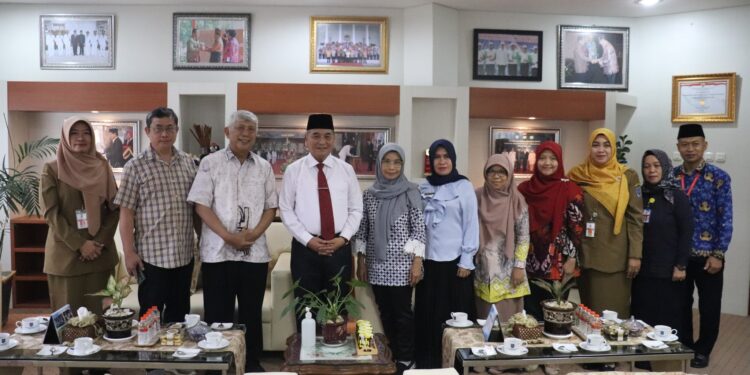 BUPATI HSS TERIMA KUNJUNGAN IKATAN DOKTER ANAK INDONESIA CABANG KASLEL