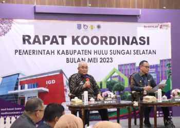 RAPAT KOORDINASI BULANAN PEMKAB HSS BULAN MEI 2023
